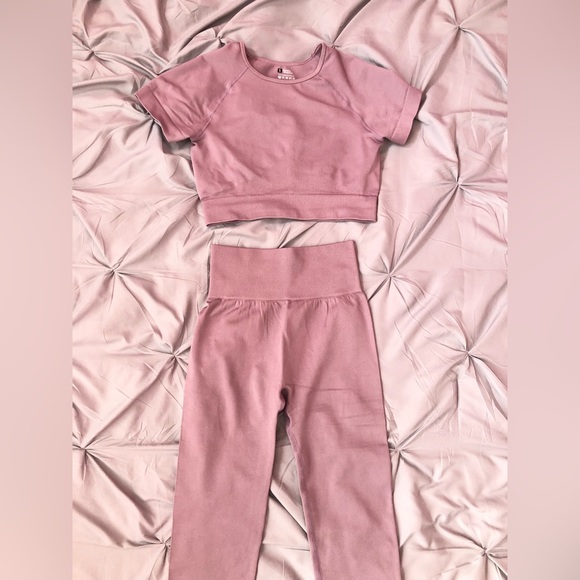 SHEIN Basics Matching Yoga Set in Mauve Purple - SIZE S - Picture 7 of 8